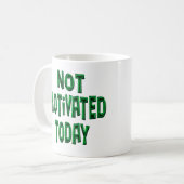Niet gemotiveerd koffiemok (Voorkant links)