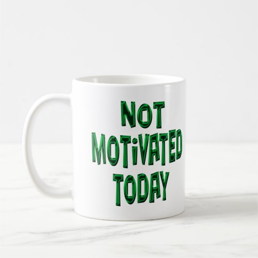 Niet gemotiveerd koffiemok (Links)