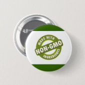 Niet genetisch gemodificeerd ronde button 5,7 cm (Voorkant /achterkant)