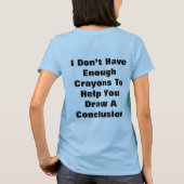 Niet genoeg Crayons Vrouwen Fijne Jersey T-shirt (Achterkant)