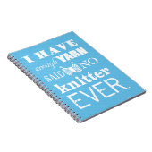 Niet genoeg garen, ideeën donkerder notitieboek (Rechterzijde)