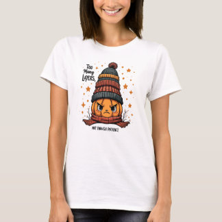 Niet genoeg geduld - Grumpy Pumpkin in veel Petten T-shirt