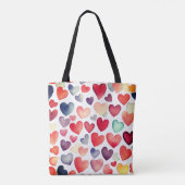Niet genoeg harten tote bag (Achterkant)