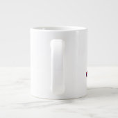 Niet genoeg koffie of middendwarskoffie grote koffiekop (Achterkant)