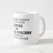 Niet genoeg koffie of middendwarskoffie grote koffiekop (Voorkant rechts)