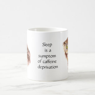 Niet genoeg KoffieQuote Slaapend met Attitude Koffiemok