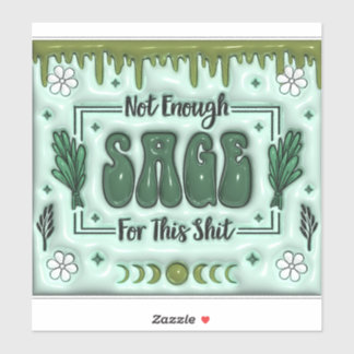 Niet genoeg Sage Sticker