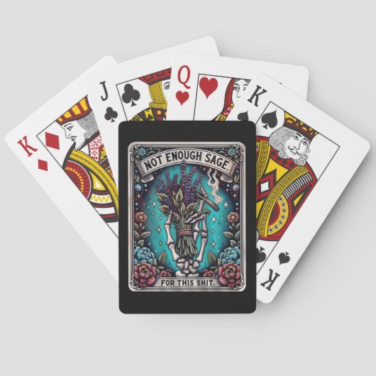 Niet genoeg Sage Tarot Poker Cards Pokerkaarten (Achterkant)