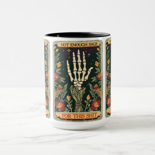 ‘Niet genoeg salie voor deze shit’ Tarot Mok (Midden)