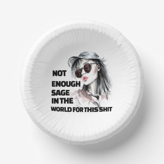 Niet genoeg wijsheid papieren kommen (Voorkant)