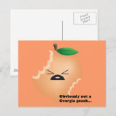 Niet-Georgië-Perzik Briefkaart (Voorkant / Achterkant)