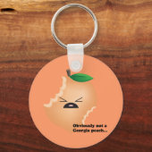 Niet-Georgisch-Perzik Sleutelhanger (Voorkant)