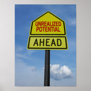 Niet-gerealiseerd potentieel poster