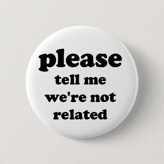 Niet gerelateerd ronde button 5,7 cm (Voorkant)