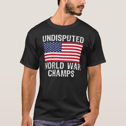 NIET-GESCHILLEERDE WERELDWAR-CHAMPS T-SHIRT (Voorkant)
