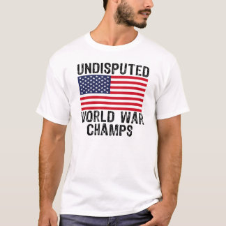 NIET-GESCHILLEERDE WERELDWAR-CHAMPS T-SHIRT