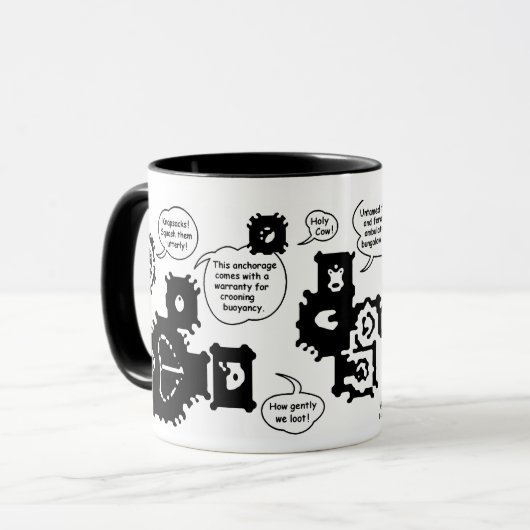 Niet-getamed Flowerpots Mok (Voorkant links)