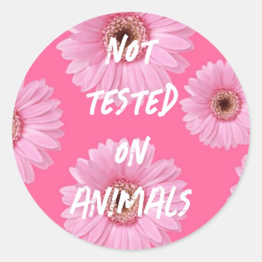 Niet getest op dieren ronde sticker (Voorkant)