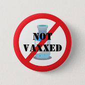 Niet-gevaccineerde Design Button (Voorkant)