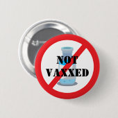 Niet-gevaccineerde Design Button (Voorkant /achterkant)