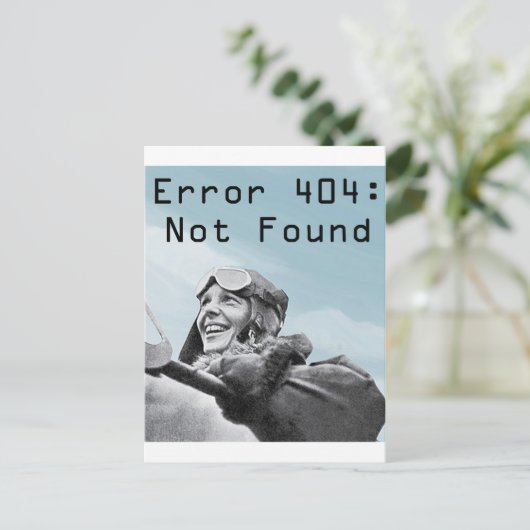 Niet gevonden briefkaart (Staand voorkant)