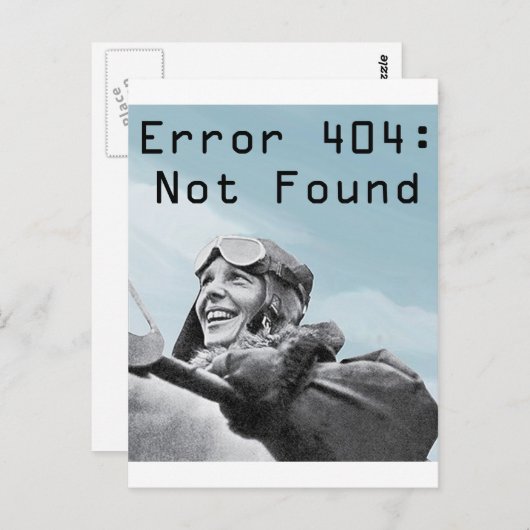 Niet gevonden briefkaart (Voorkant / Achterkant)