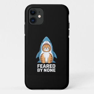 Niet Gevreesde Grappige Kat in Haaienpak Humor Case-Mate iPhone Case