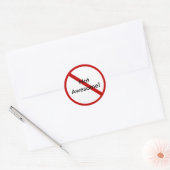 Niet Geweldige! Ronde Sticker (Envelop)