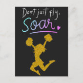Niet gewoon vliegen, Soar! Girls Cheerleading Briefkaart (Voorkant)