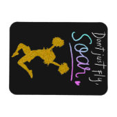 Niet gewoon vliegen, Soar! Girls Cheerleading Magneet (Horizontaal)