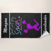 Niet gewoon vliegen, Soar! Girls Cheerleading Strandlaken (Voorkant)
