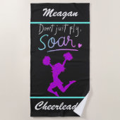 Niet gewoon vliegen, Soar! Girls Cheerleading Strandlaken (Voorkant)