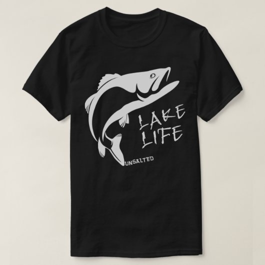 Niet-gezouten bassin van het Life-meer, voorzijde  T-shirt (Design voorkant)