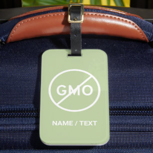 Niet-GGO-vriendelijke, milieuvriendelijke merkbaga Bagagelabel
