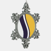 Niet-glijdende hoofdbanden tin sneeuwvlok ornament (Links)