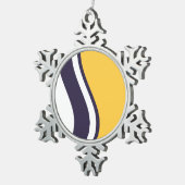 Niet-glijdende hoofdbanden tin sneeuwvlok ornament (Rechts)