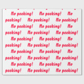 Niet gluren! Cadeaupapier (Vlak)