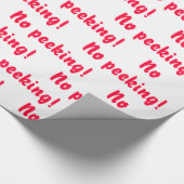 Niet gluren! Cadeaupapier (Hoek)