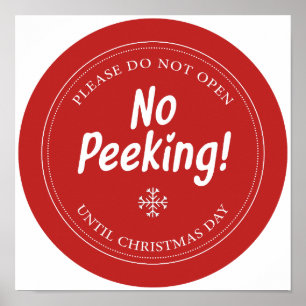 Niet gluren! - Gelieve niet te openen tot Kerstmis Poster
