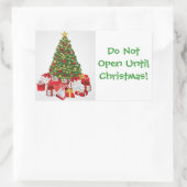 Niet gluren! -stickers rechthoekige sticker (Tas)