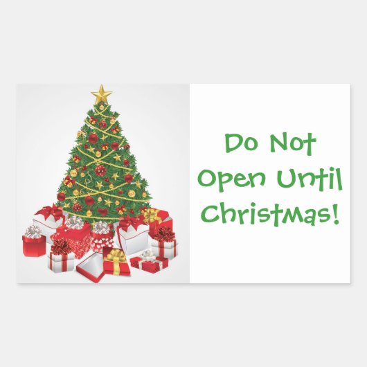 Niet gluren! -stickers rechthoekige sticker (Voorkant)