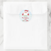 Niet gluren tot Kerstmis Kerstmis Sticker (Tas)