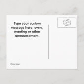 Niet-GMO Promotie van wit voedseladditief Aankondigingskaart (Achterkant)