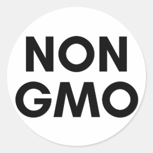 niet - gmo ronde sticker