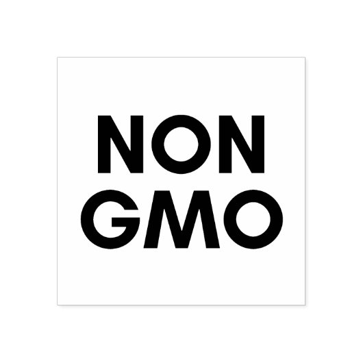 niet - gmo rubberstempel (Afrduk)