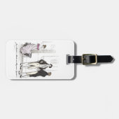 Niet goed genoeg, Jane Austen Pride & Prejudice Bagagelabel (Voorkant horizontaal)