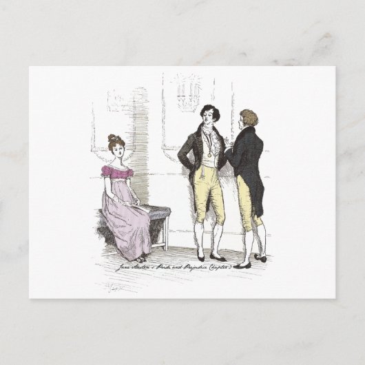 Niet goed genoeg, Jane Austen Pride & Prejudice Briefkaart (Voorkant)