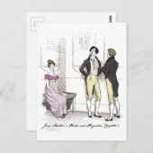 Niet goed genoeg, Jane Austen Pride & Prejudice Briefkaart (Voorkant / Achterkant)