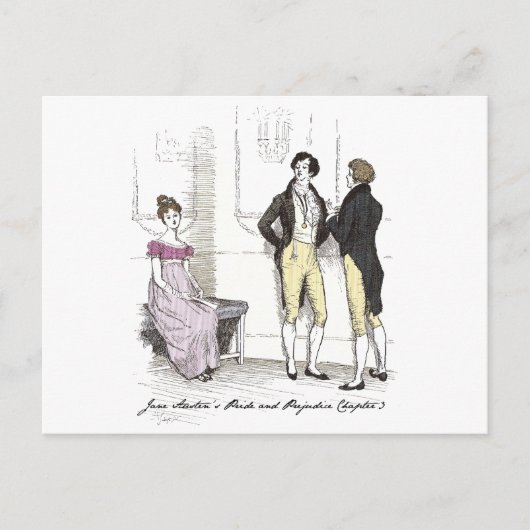 Niet goed genoeg, Jane Austen Pride & Prejudice Briefkaart (Voorkant)
