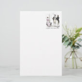 Niet goed genoeg, Jane Austen Pride & Prejudice Briefpapier (Staand voorkant)